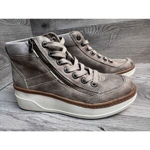 Blowfish Malibu Womens Camden High Top Sneakers Side Zip Shoes Brown Sz: 7M